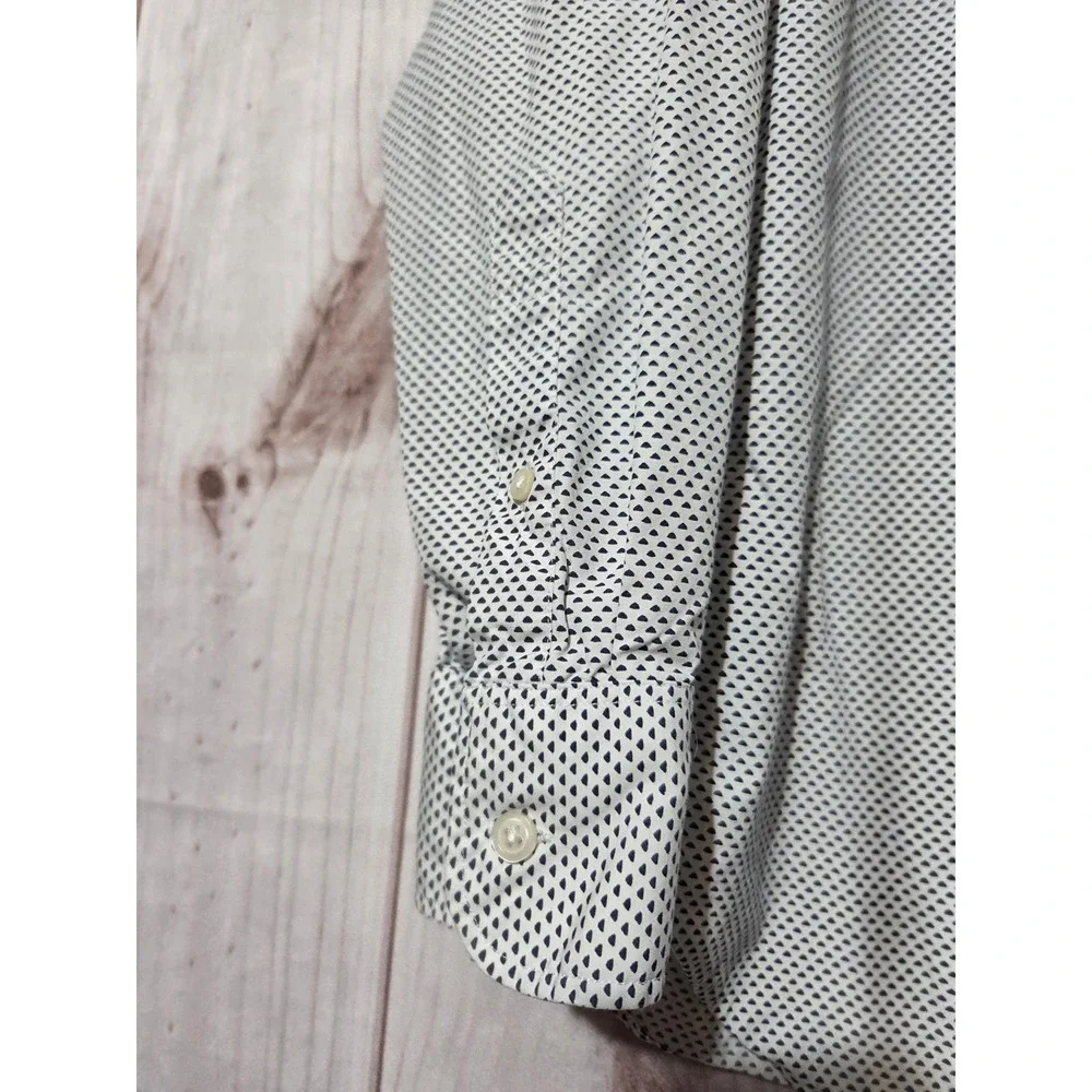 J Crew Men's Large Dress Shirt Geometric Print Long Sleeve‎ Button Down Thompson